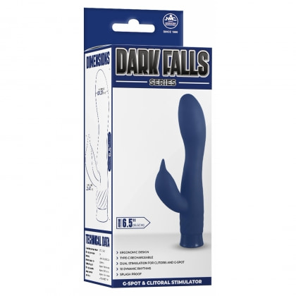 NMC Duo Vibrator 16cm Reîncărcabil 10 Funcții Albastru 4