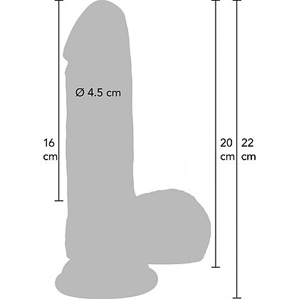 Dildo Realist Din Silicon Lichid Hidden Desire 20cm 8