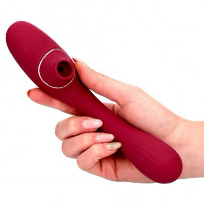 Red Shape Stimulator Duo Punct-G și Clitoris Reîncărcabil Roșu 4