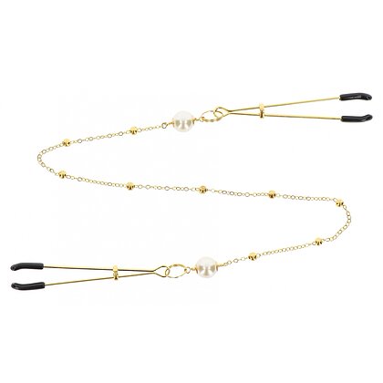 Cleme Pentru Sfârcuri Deluxe Chain Auriu 2