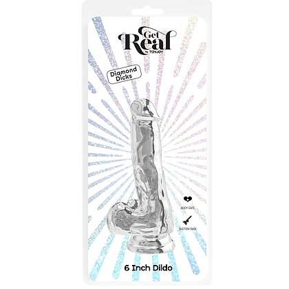TOYJOY Get Real Transparent 15 cm — Fixare cu Ventuză 3