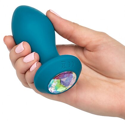Anal Plug Vibrating Crystal Probe Albastru 3
