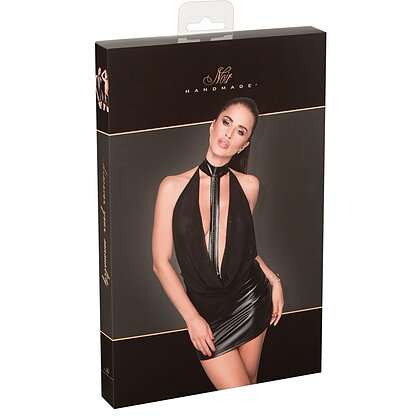 Rochie Noir Handmade Leia Negru L 4