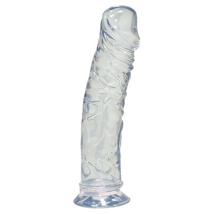 Dildo Crystal Clear Medium Transparent