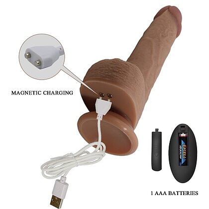 Pretty Love Tommy Vibrator Realist 3 Moduri cu Ventuză 5