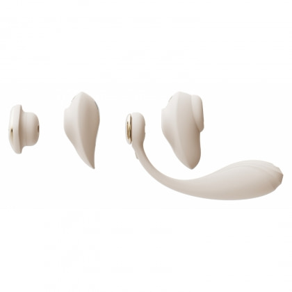 Vibrator Deya Purtabil cu Sucțiune pentru Clitoris Alb 3