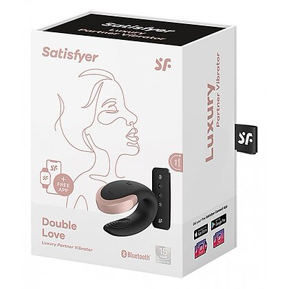 Double Love Luxury Partner Vibrator Negru 9