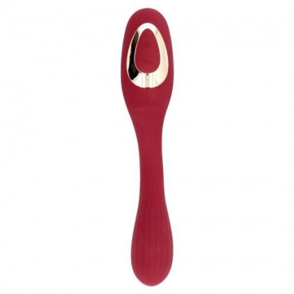 Red Shape Stimulator Duo Punct-G și Clitoris Reîncărcabil Roșu 2