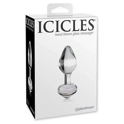 Anal Plug Sticlă Icicles No.44 Transparent 3