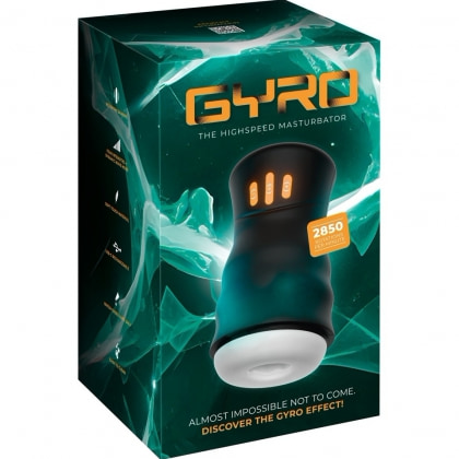 GYRO Masturbator You2Toys, 4 Moduri Reîncărcabil Negru 8