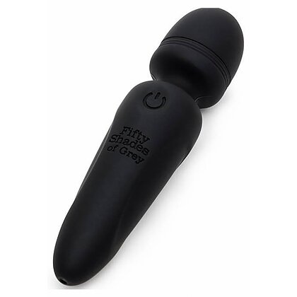 Mini Wand Fifty Shades Of Grey — 20 Moduri, Reîncărcabil Negru