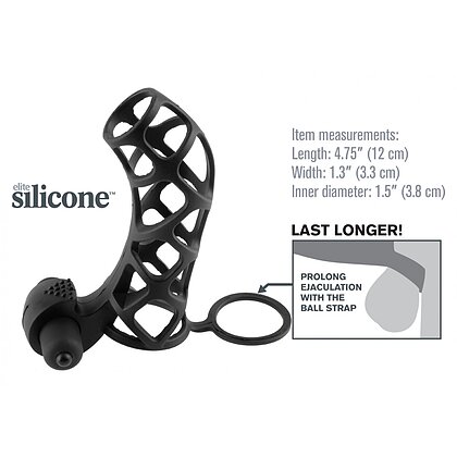 Manșon FX Extreme Silicone Power Cage Negru 3