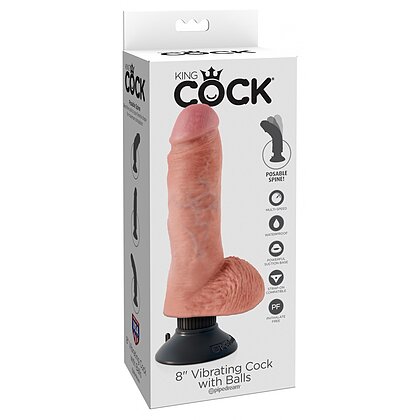Vibrator cu Ventuză King Penis 20cm 5