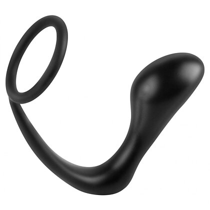 Penis Ring Plug Gasm Negru 2