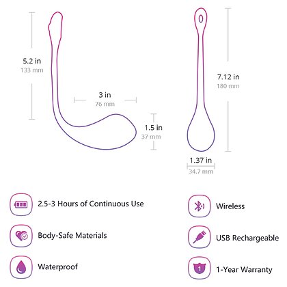 Vibrator Lovense Lush 2 Wearable Roz 6
