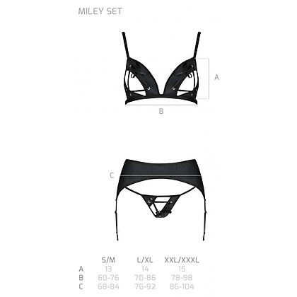 Set Passion Miley Negru S-M 5