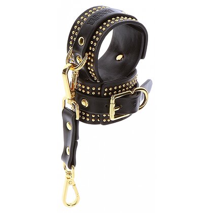 Studded Wrist Cuffs Set Negru 5
