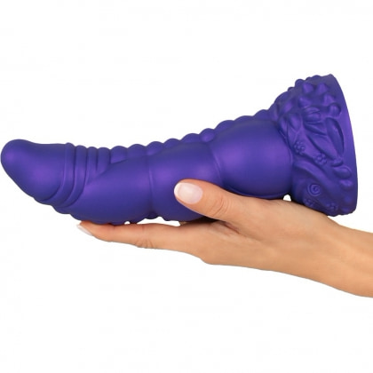 Demonul Dorinței — Dildou siliconic 22,5 cm cu Ventuză Mov 6