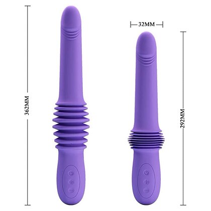 Pretty Love Pazuzu Purple — Pistonare 7 cm, Reîncărcabil Violet 5