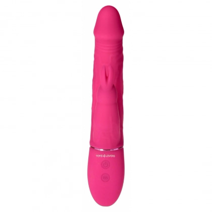 Rabbit Thrill Bunny Vibrator Reîncărcabil, Stimulator Dublu G Roz 3