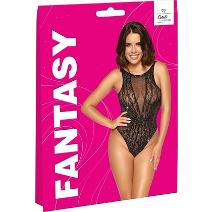 Body Cottelli Fantasy, Strasuri All-over — S-L, Negru S-L 6