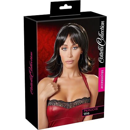 Perucă Cottelli Collection Choppy Black Wig 3