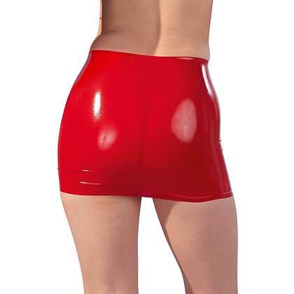 Fustă Latex Mini Skirt Roșu S 2