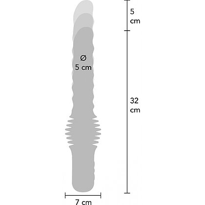 Hidden Desire Vibrator Anal cu Împingere Negru 7