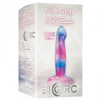 Dildo 21.6 cm – Silicon Lichid cu Ventuză Puternică Multicolor 4