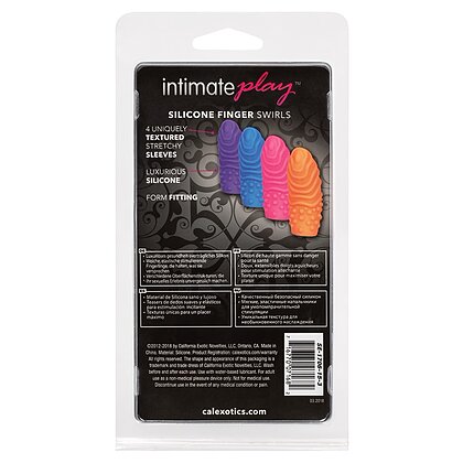 Set 4 Stimulatoare Silicone Finger Swirls Multicolor 5
