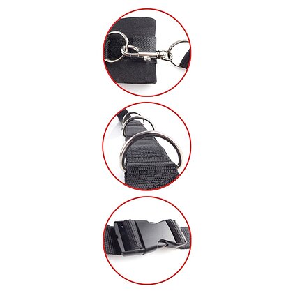 Set Ultimate Bed Restraint Fetish Fantasy Series Negru 4