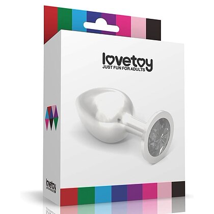 Rosebud Metalic L Lovetoy – Plug Anal cu Bijuterie Argintiu 2
