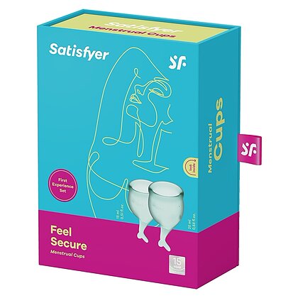 Set 2 buc Satisfyer - Feel Secure Menstrual Cup Dark Green 2