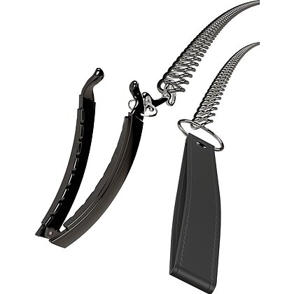 Clema Intimă cu Lesă Bad Kitty – Metalică 11 cm Negru 5