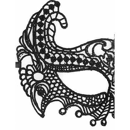 Empress Venetian Lace Mask Negru 2