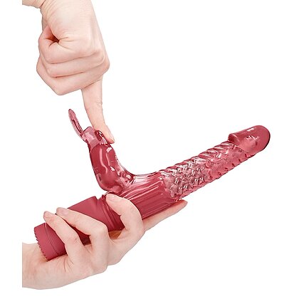 Vibrator Rotating Rabbit Roșu 3