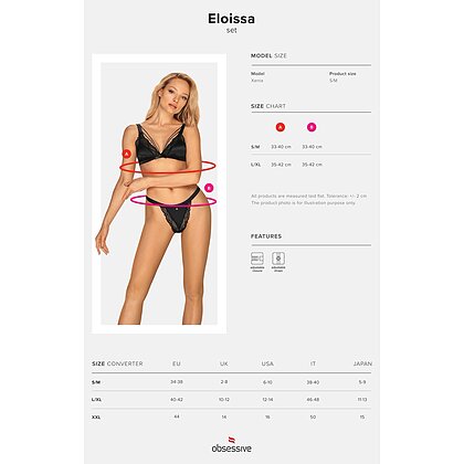 Set Obsessive Eloissa Negru L-XL 5