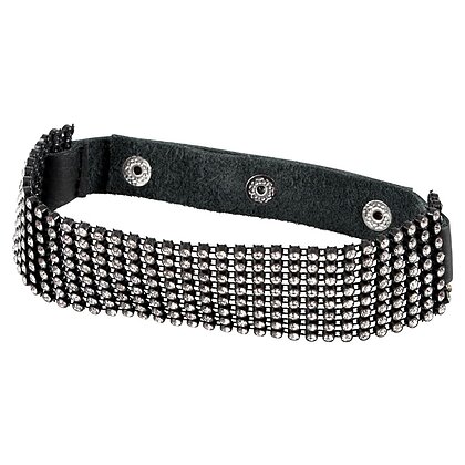 Zgarda Rhinestone Choker Negru