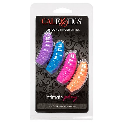 Set 4 Stimulatoare Silicone Finger Swirls Multicolor 4