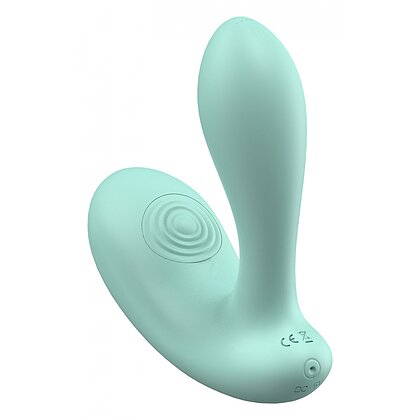 DuoVibe II – Vibrator punct G cu Tapping, 9 Moduri, Reîncărcabil Verde 3