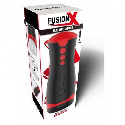 Fusion Deep Squeeze Masturbator Negru, 2 Motoare, 5 Viteze 5
