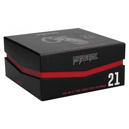 Cușcă de Castitate Man Cage Silicon Model 21 Negru 6