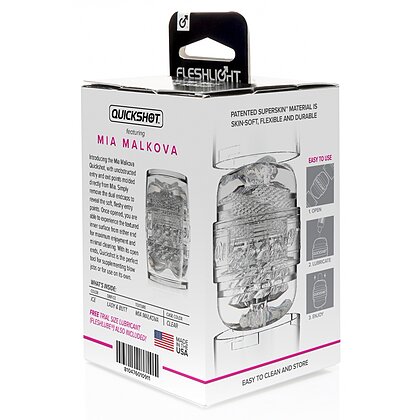 Fleshlight Quickshot Mia Malkova Compact 11 cm Transparent 7
