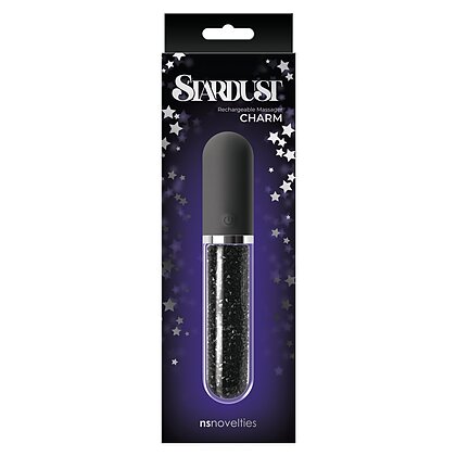 Vibrator Clasic Stardust Charm Negru 2