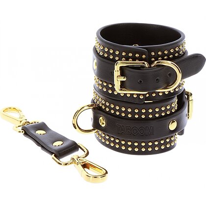 Studded Wrist Cuffs Set Negru 2