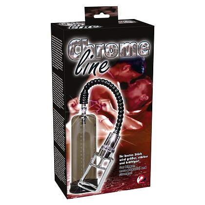 Pompă Pentru Mărirea Penisului Chrome Negru 2