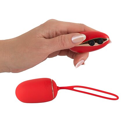 Ou Vibrator RC Love Ball cu Telecomandă Wireless Roșu 2