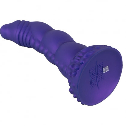 Demonul Dorinței — Dildou siliconic 22,5 cm cu Ventuză Mov 5