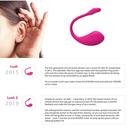 Vibrator Lovense Lush 2 Wearable Roz 2