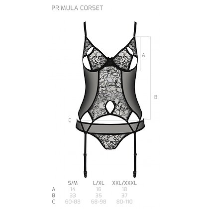 Corset Passion Eco Primula Negru S-M 5